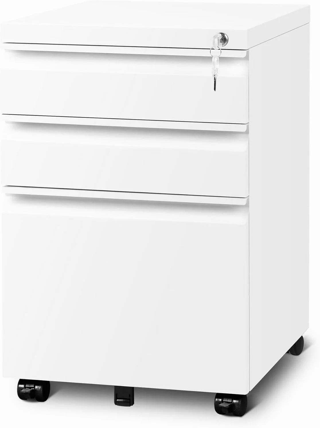 Metal Storage Cabinet with Adjustable Shelves, Garage Storage Cabinets with Doors